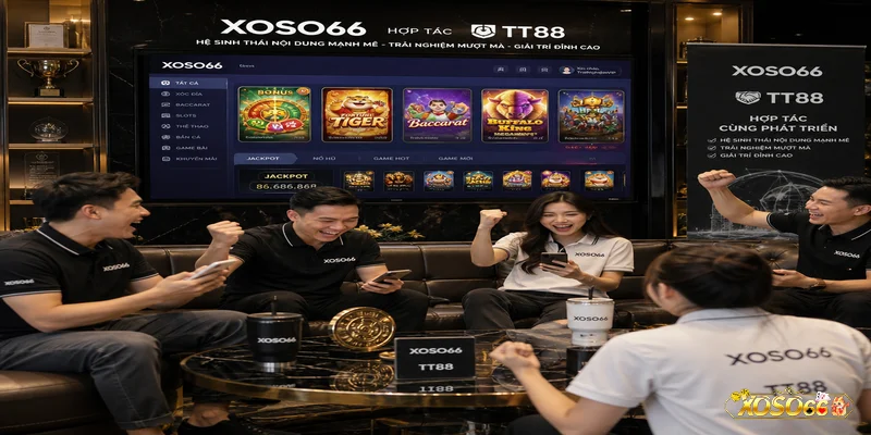 Không gian sang trọng thể hiện chiều sâu của XOSO66 hợp tác TT88.