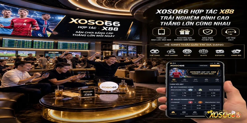Không khí sôi động của XOSO66 hợp tác X88 khi người chơi theo dõi soi kèo bóng đá.